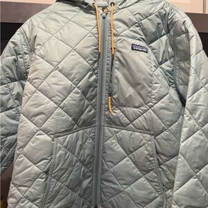 Patagonia Quilted Jacket in Soft Blue